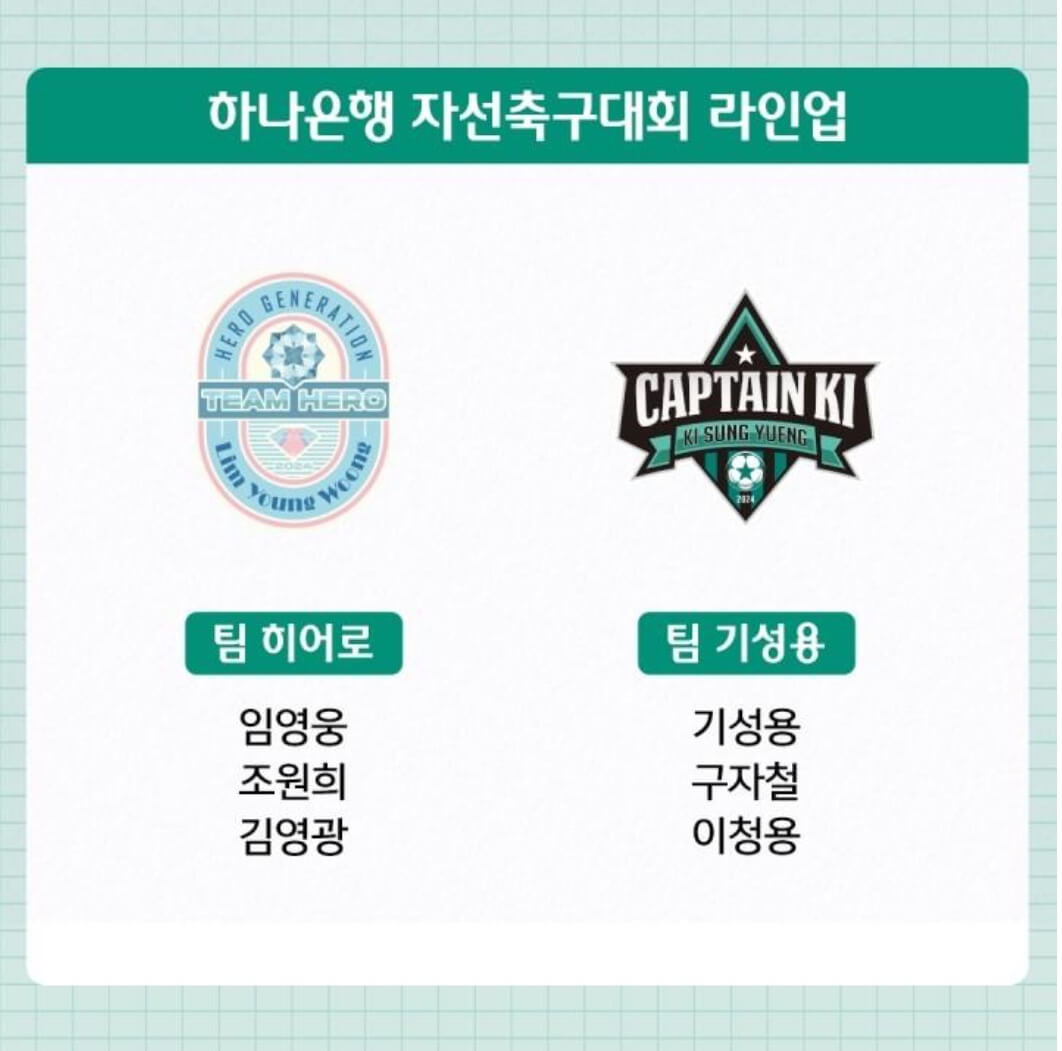 임영웅 하나은행 자선축구대회