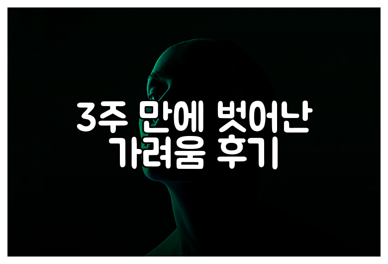 3주 만에 벗어난 가려움 후기
