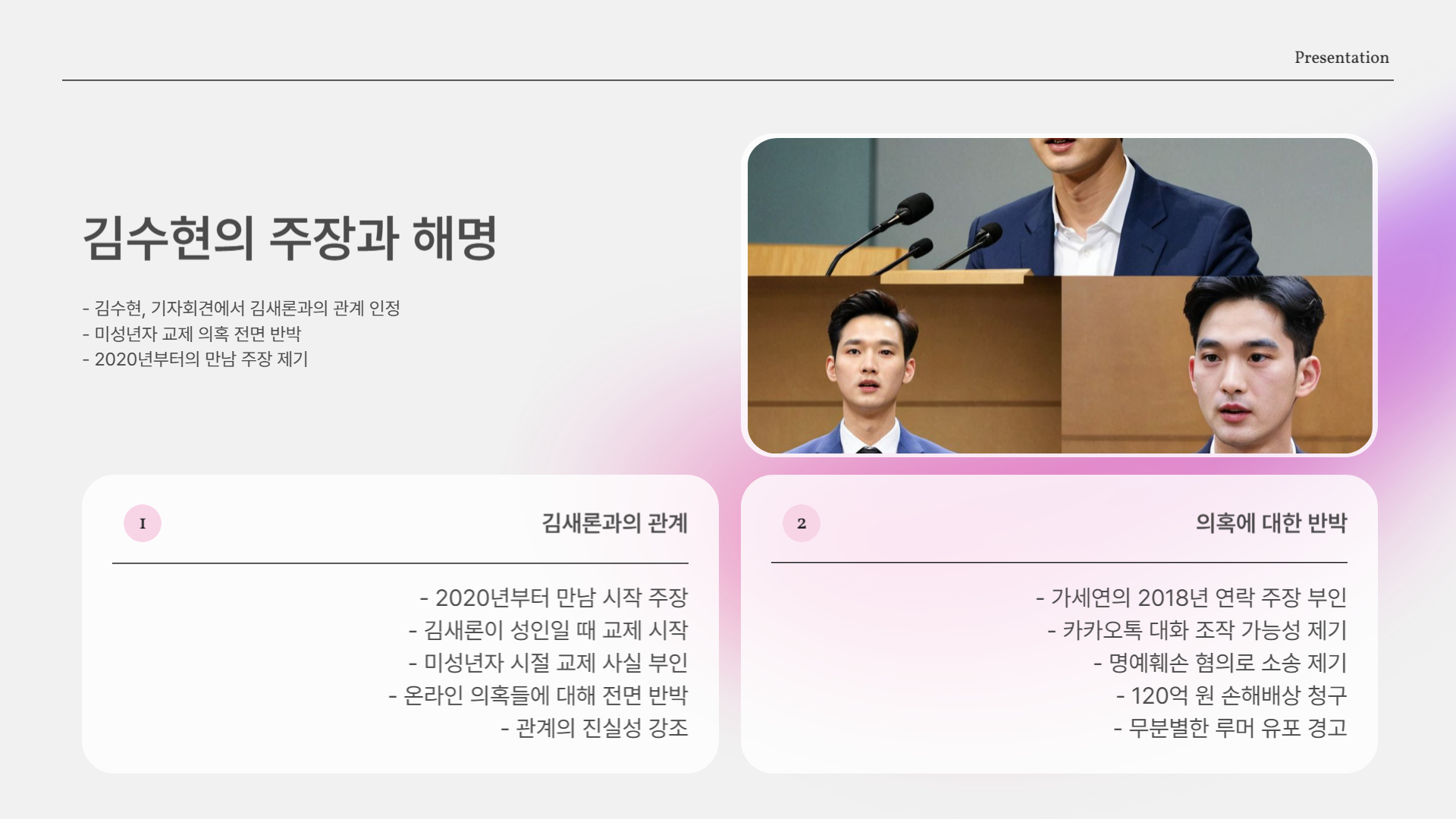 김수현 기자회견 정리｜김새론 사건 해명과 진실 공방의 중심