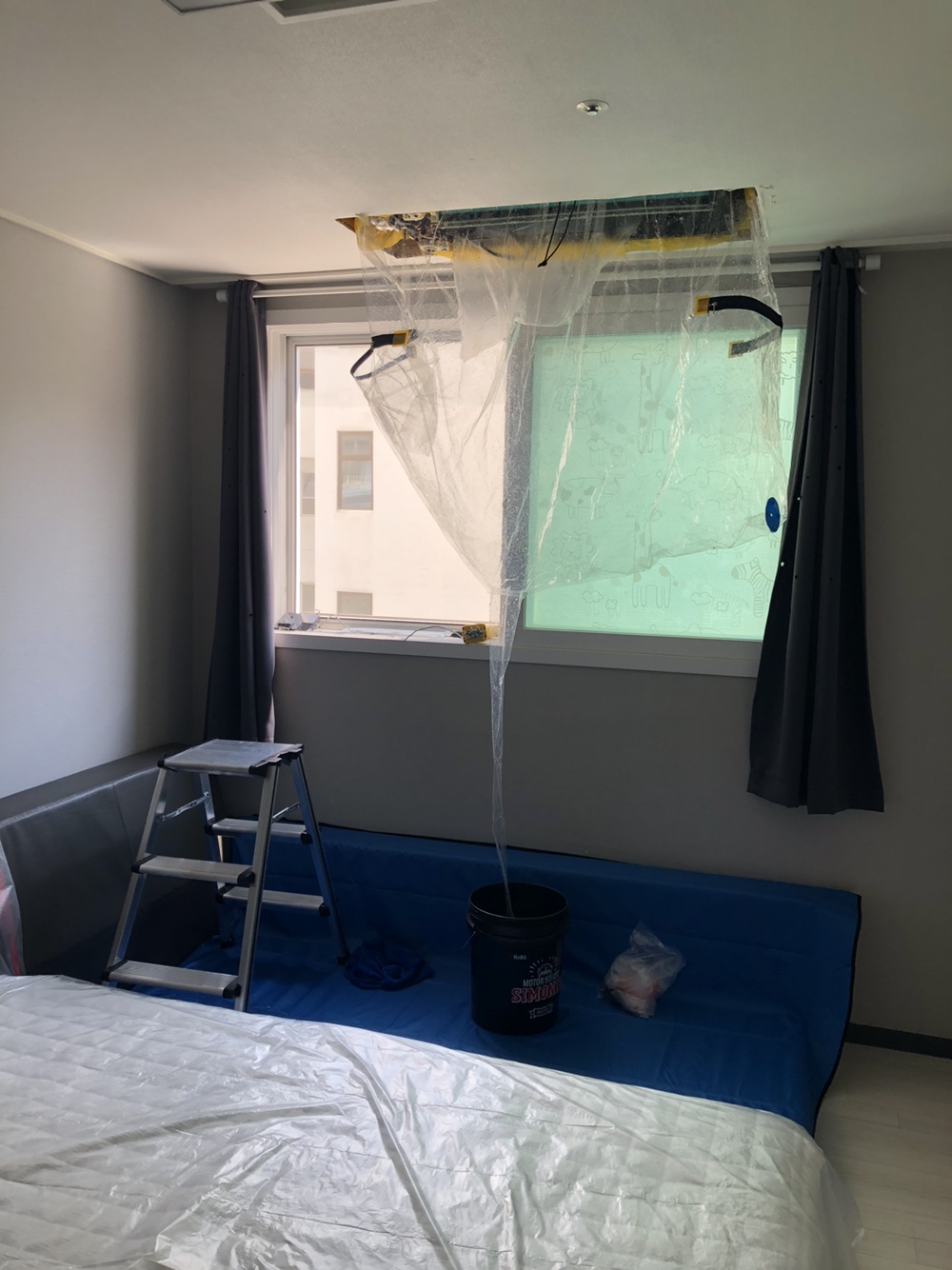 안방에어컨청소모습