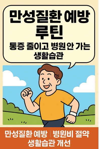 만성질환 예방 루틴 – 통증 줄이고 병원 안 가는 생활습관 (만성질환 예방, 병원비 절약, 생활습관 개선)