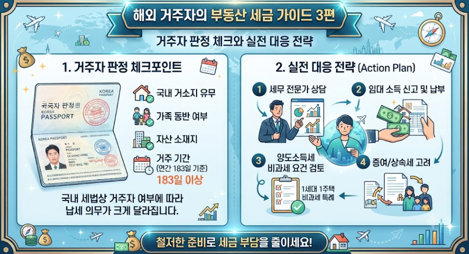 1채 가진 비거주자가 놓치기 쉬운 종부세
