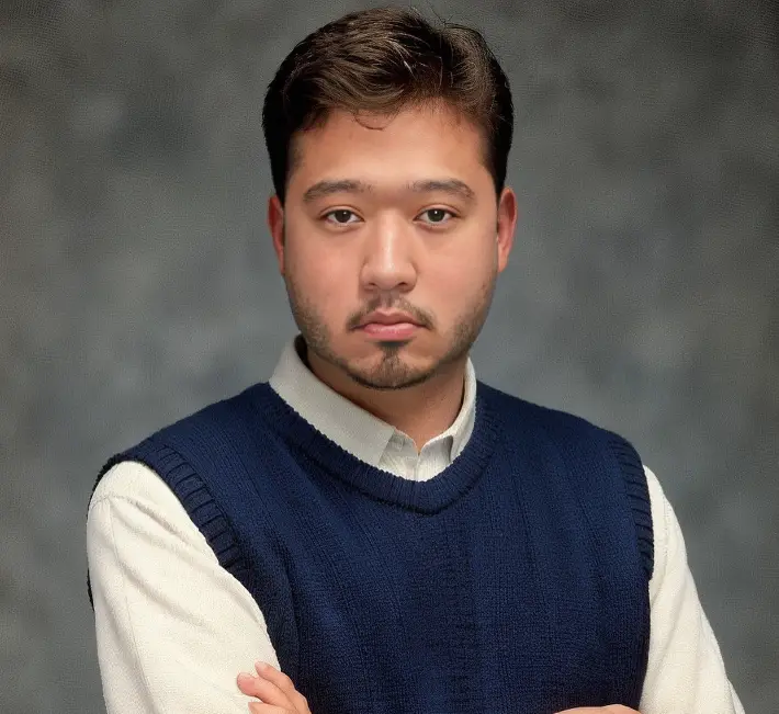 싱어게인3- 짧은머리에 흰셔츠위 파란조끼를 입은 16호가수