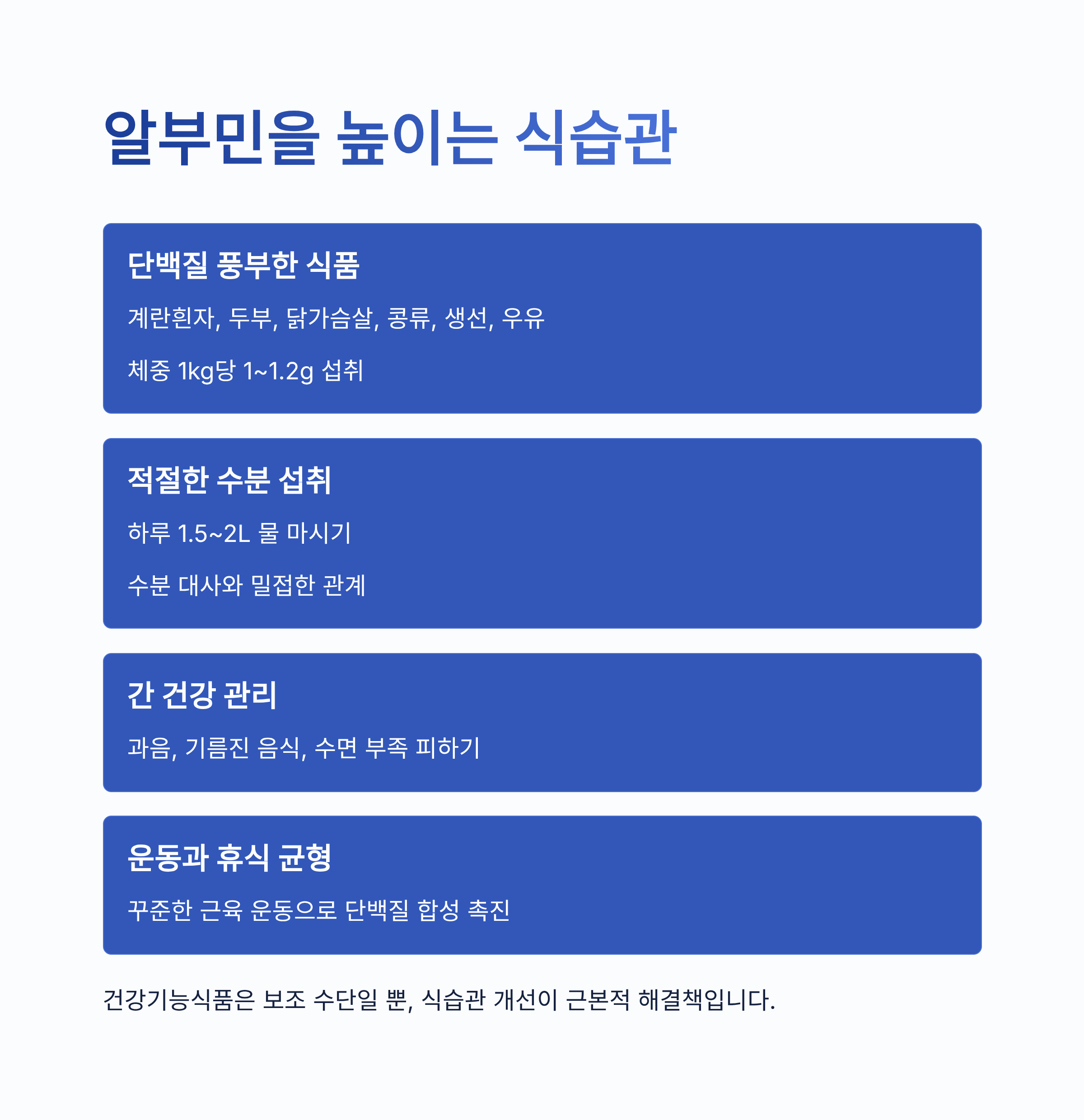 알부민의 효능 7가지｜면역력&middot;부종 개선&middot;간 기능 회복까지, 건강의 핵심 단백질