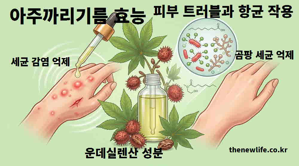 아주까리기름 효능 피부 트러블 항균 작용