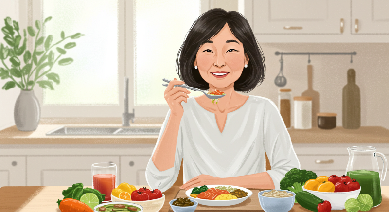 풍부한 식품을 섭취