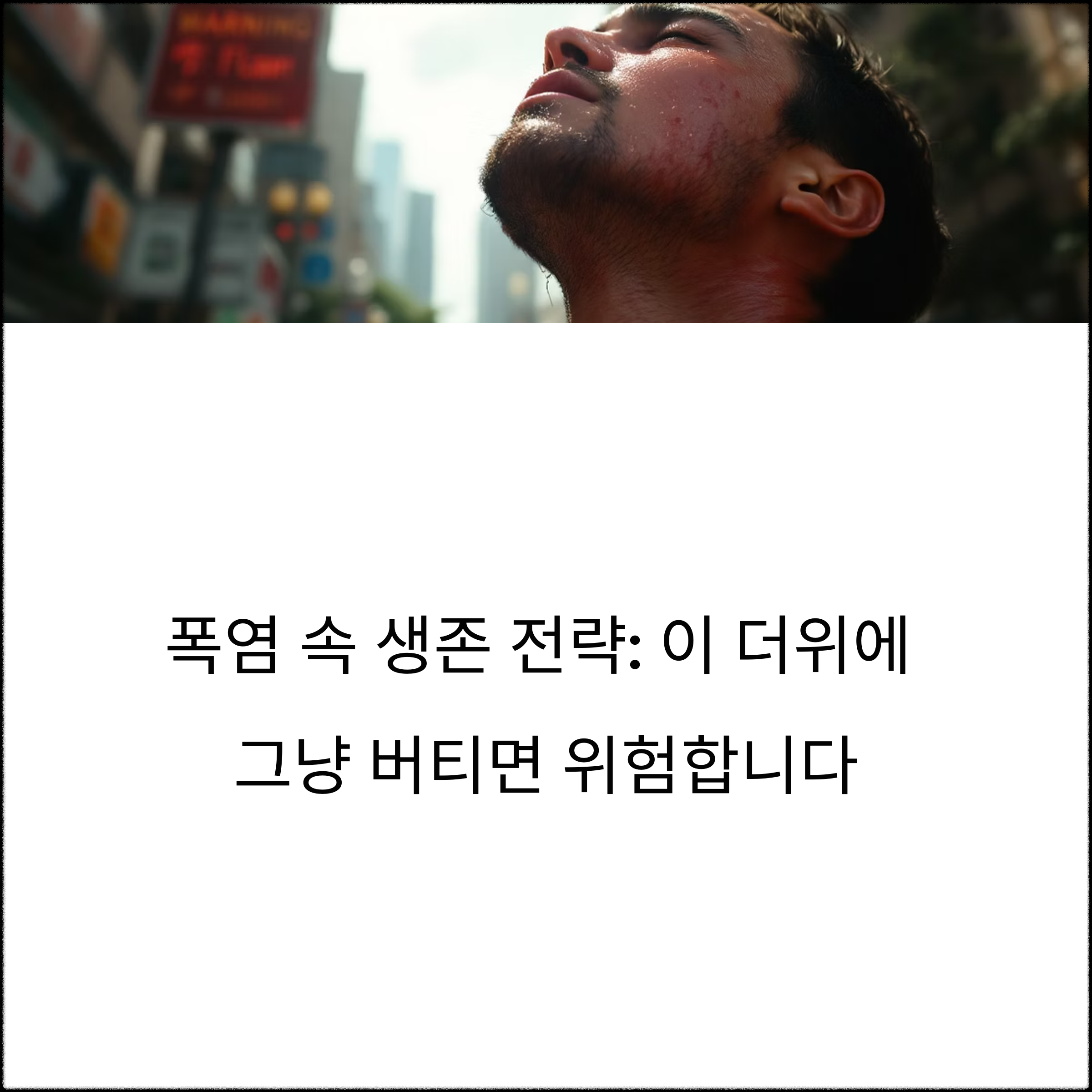 폭염주의보 행동요령과 실전 대처법, 지금 꼭 알아야 할 생존 가이드