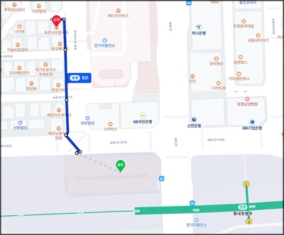 등촌샤브칼국수공영주차장도보