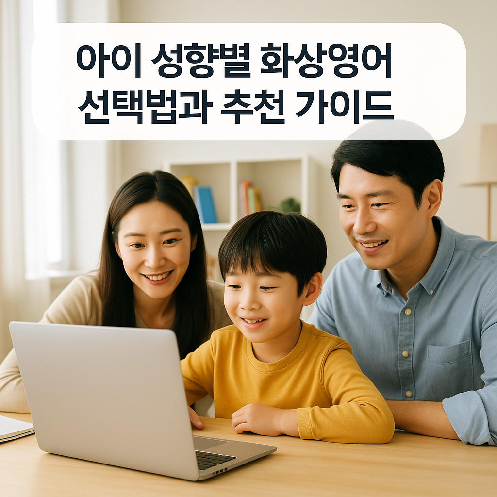 아이 성향별 화상영어 선택법과 추천 가이드