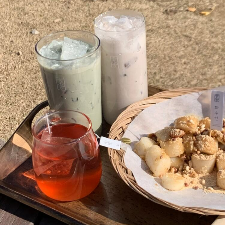 화수헌 음료와 디저트