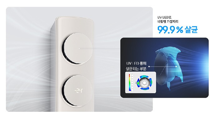 삼성 무풍 갤러리 2in1 에어컨 AF19CX838WSRS