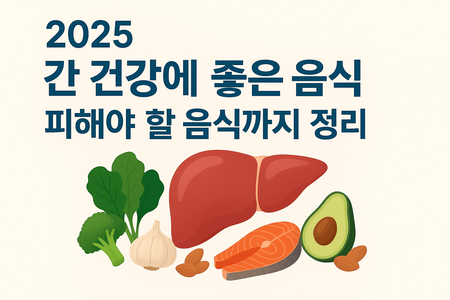 2025 간 건강에 좋은 음식 &mdash; 피해야 할 음식까지 완전 정리