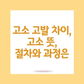 고소 고발 뜻 차이 용법_2