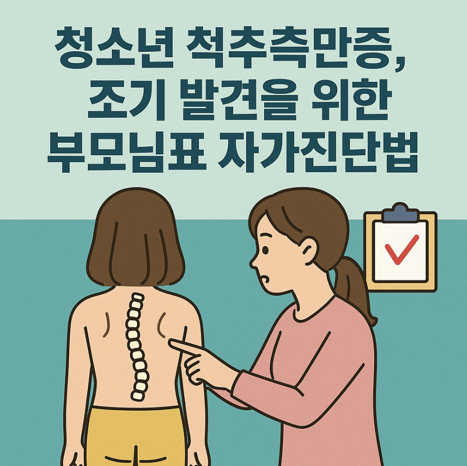 청소년 척추측만증, 조기 발견을 위한 부모님표 자가진단법