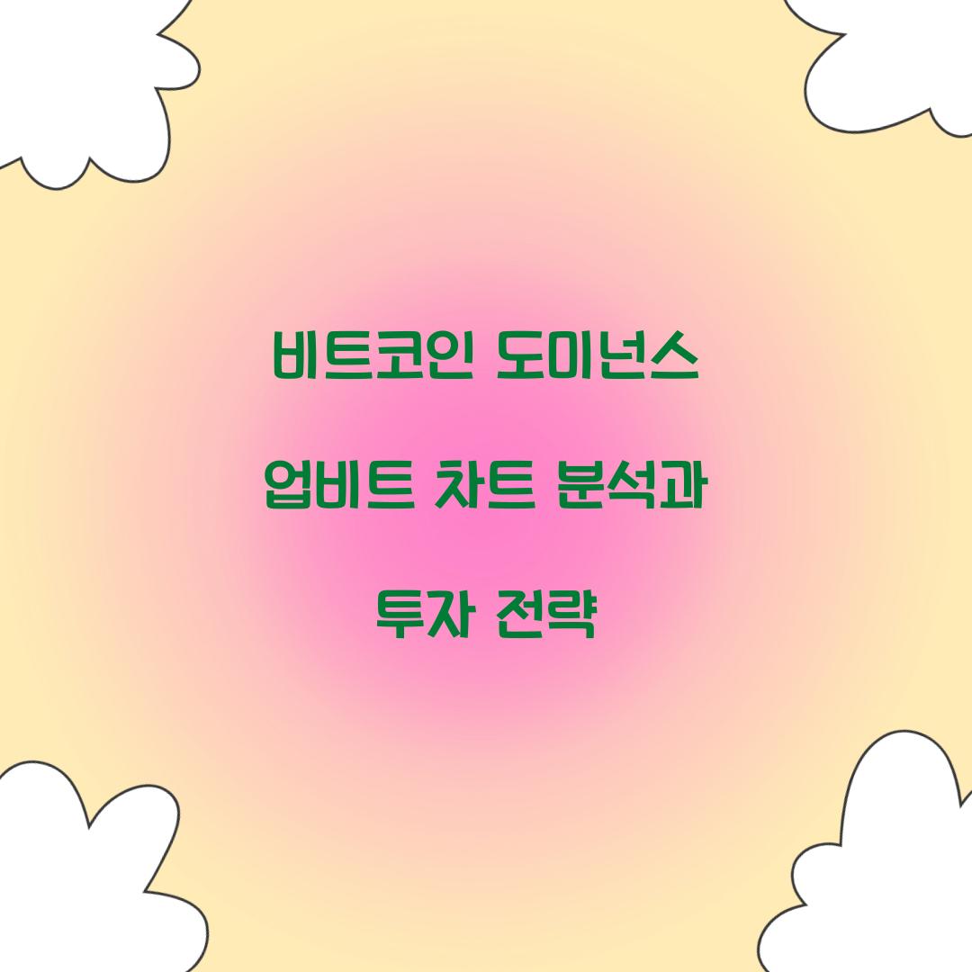 비트코인 도미넌스 업비트