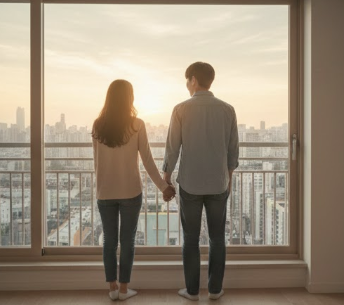 첫 집을 마련한 신혼부부