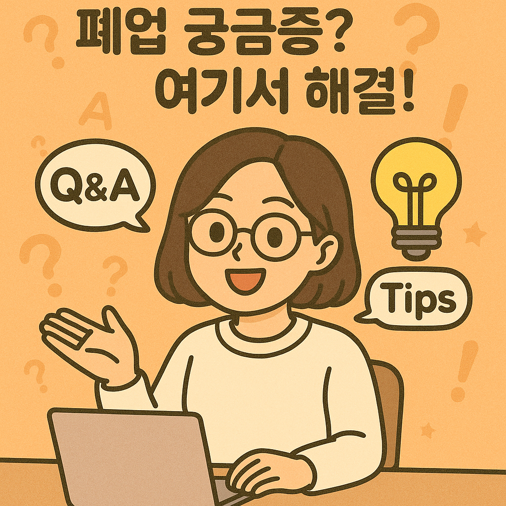폐업 궁금증? 여기서 해결!