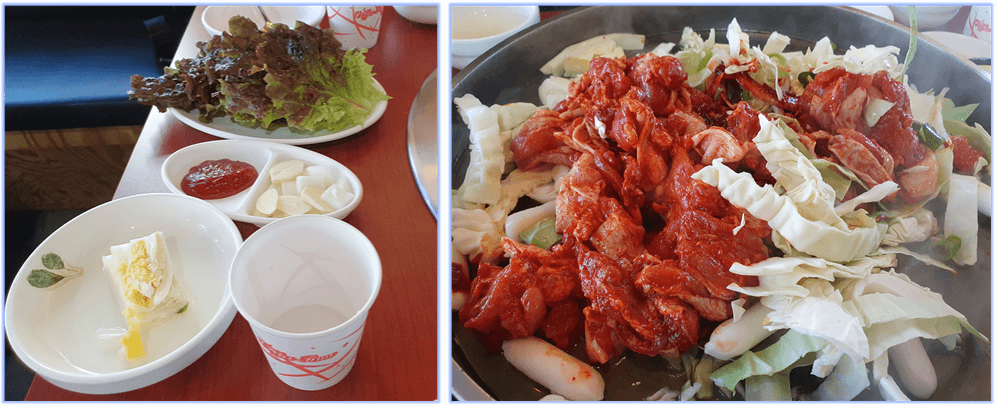 주문한-닭갈비-등장