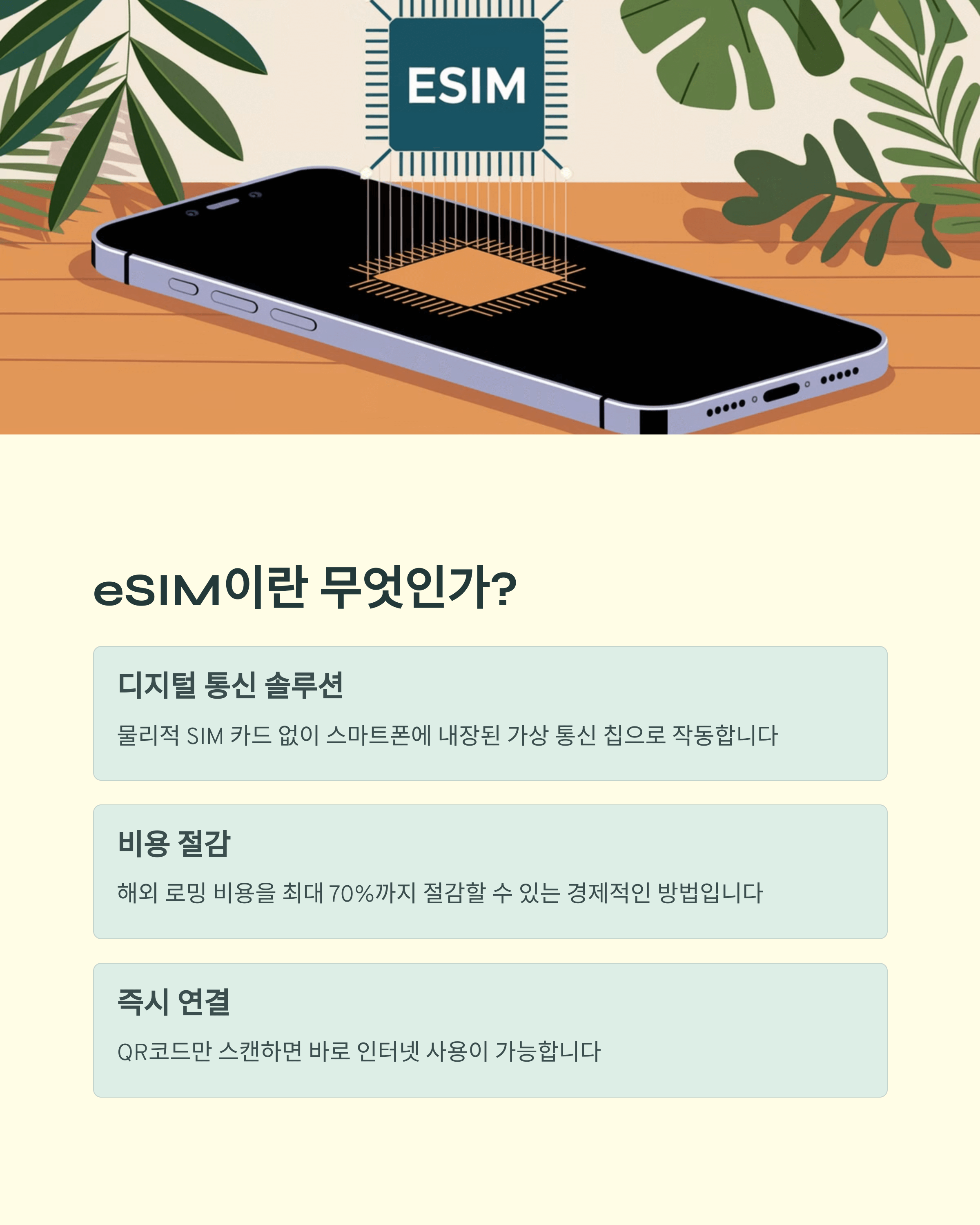 싱가포르 여행, 통신은 eSIM 하나로