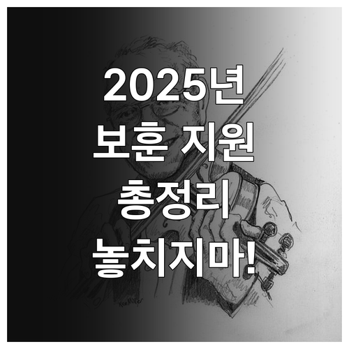 2025 대구시 보훈 지원 사업 파헤..