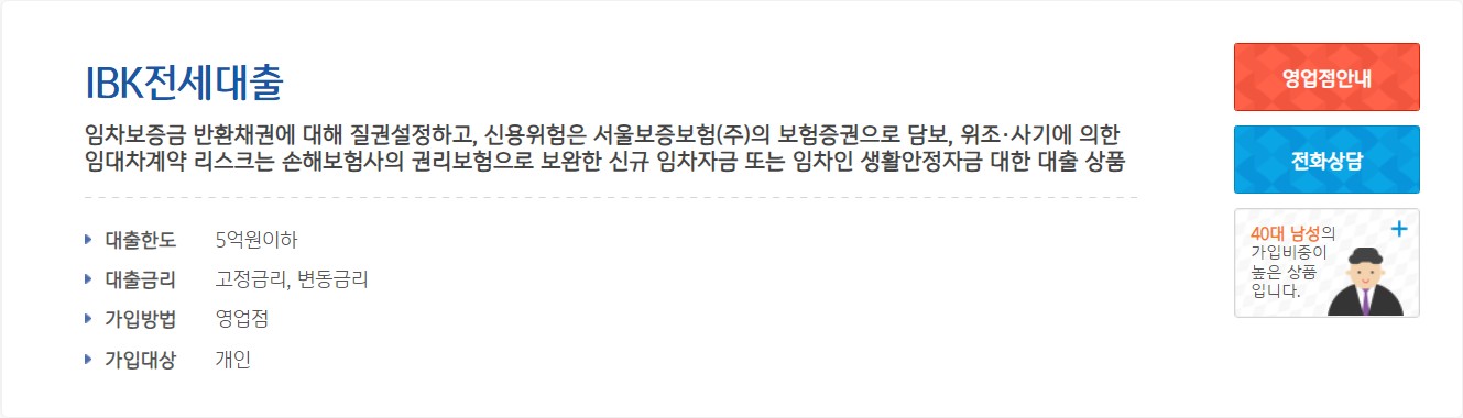 IBK 전세대출