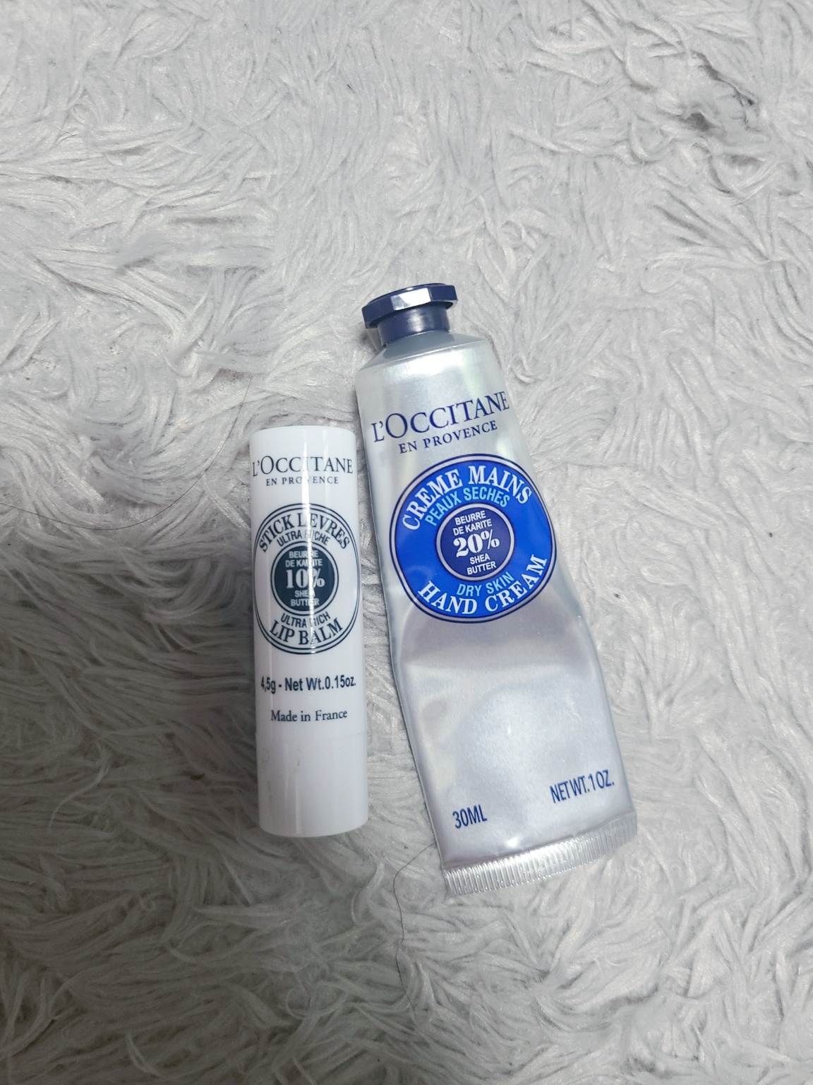 록시땅 시어 버터 립밤과 시어 버터 핸드크림 세트