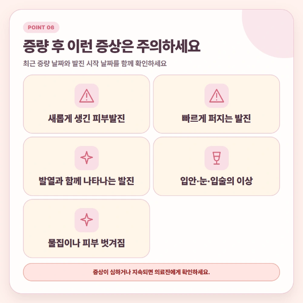 증량 후 이런 증상은 주의하세요