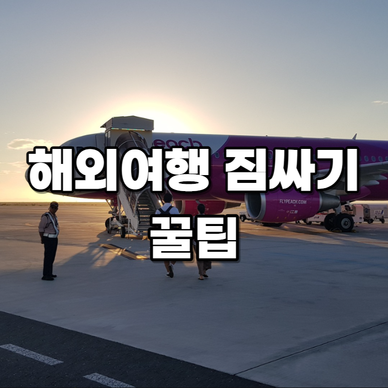 해외여행 짐싸기 꿀팁 Tip