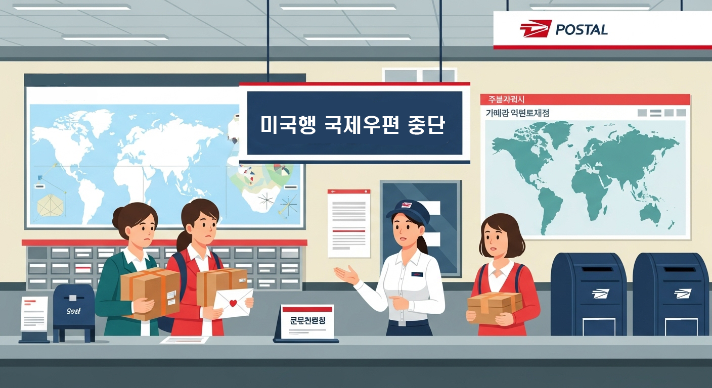 미국행 국제우편 중단, 8월 25일부터 달라지는 관세 정책 총정리