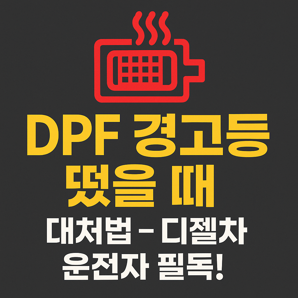 DPF 경고등 떴을 때 대처법 썸네일