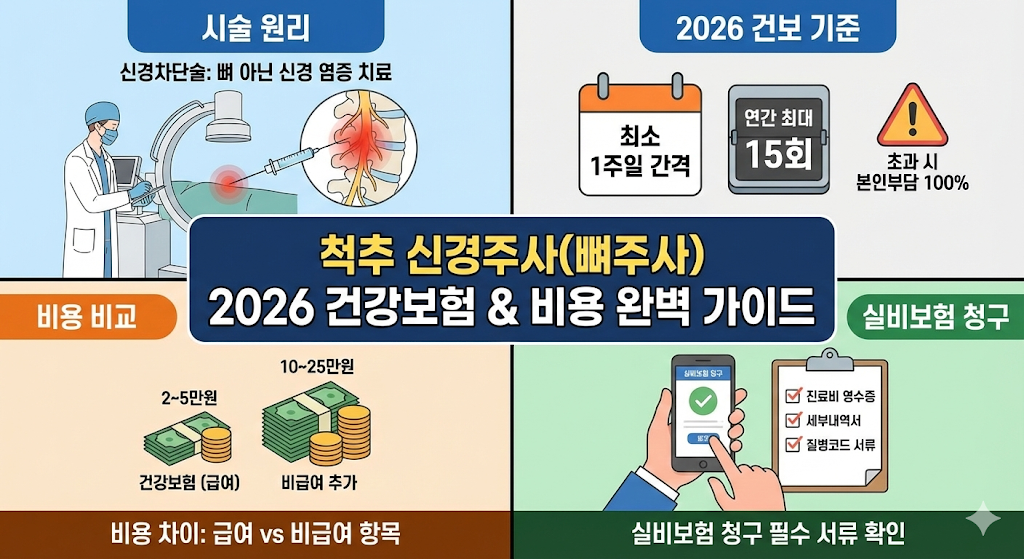 척추 신경주사(뼈주사) 건강보험