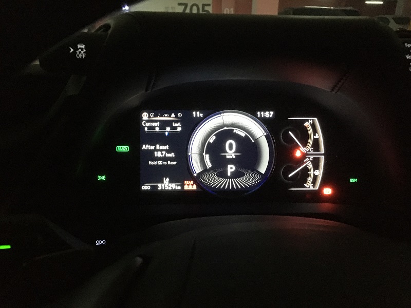 렉서스es300h 7세대 계기판