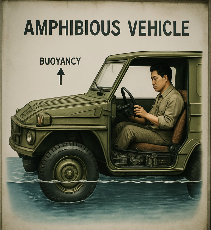 가라앉지 않는 자동차의 비밀&amp;#44; 부력
