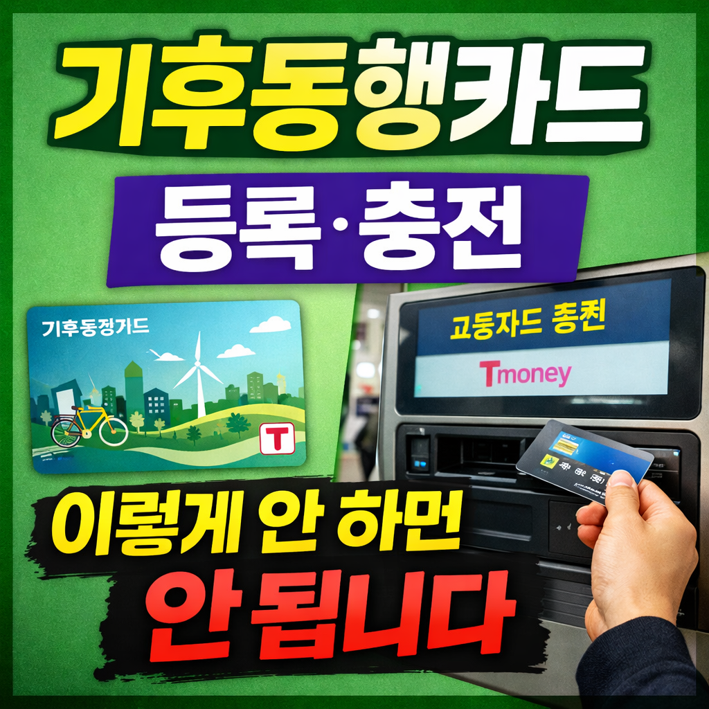 기후동행카드 등록 충전 방법 티머니 완벽 정리 지하철 무인충전기 (안 될 때 해결법)