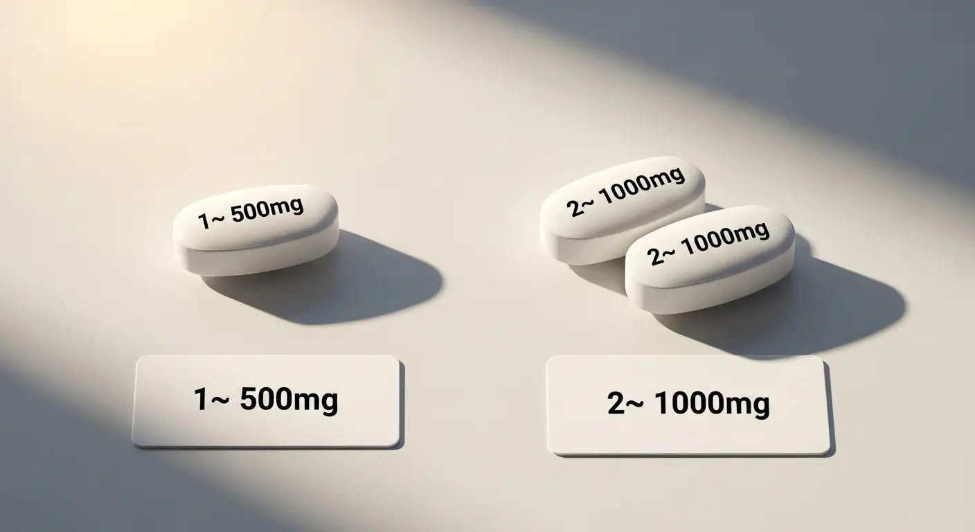 타이레놀 500mg 1정 2정 용량 기준