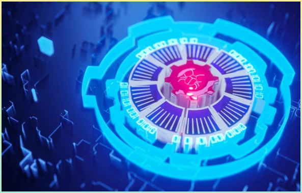 하드웨어 및 소프트웨어의 오류 개념. 운영 체제의 뒷문프로그램의 악성 코드. 3D 렌더링