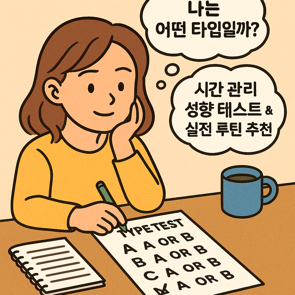 시간 관리 성향 테스트 & 실전 루틴