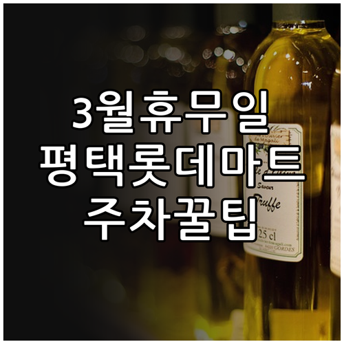 롯데마트 평택점 2026년 3월 휴일..