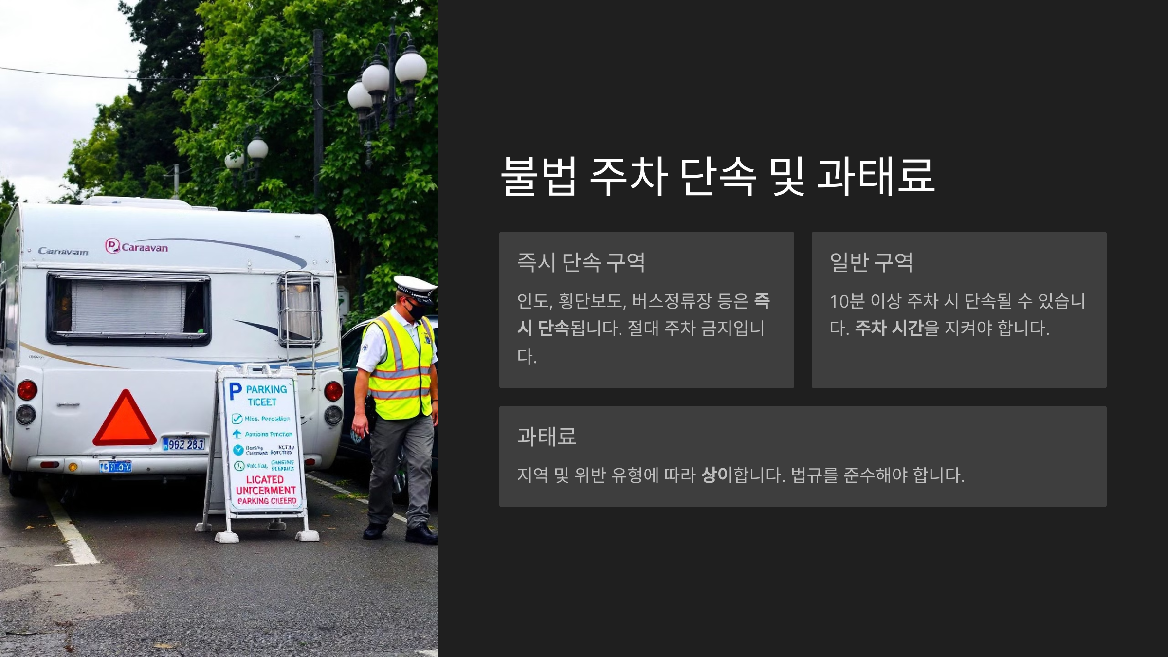 불법 주차 과태료