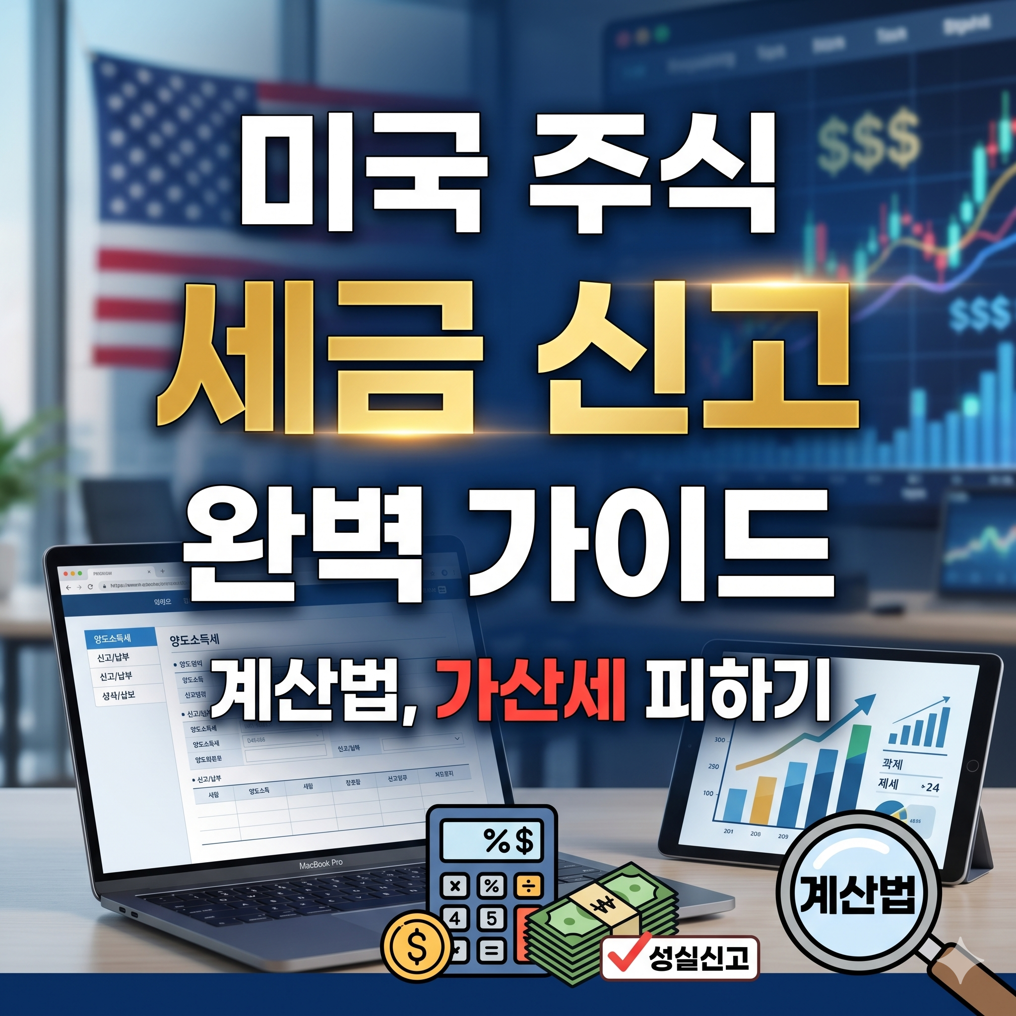 미국 주식 세금 신고 가이드: 양도소득세 계산법과 가산세 피하는 방법
