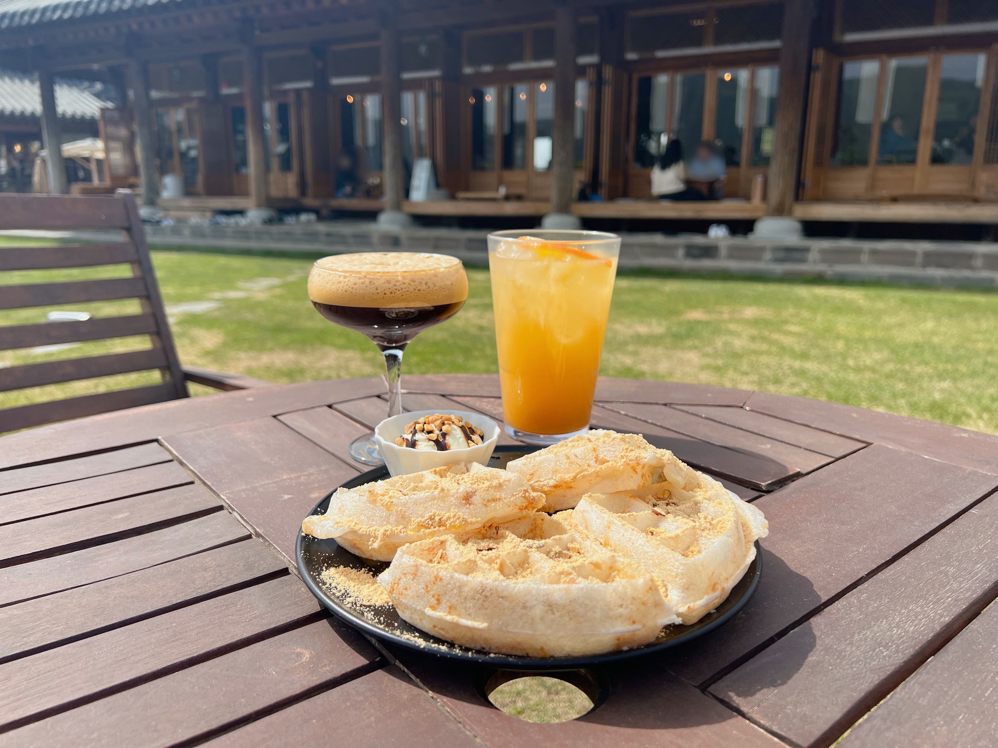 담양 창평 한옥카페 카페하녹 인절미와플