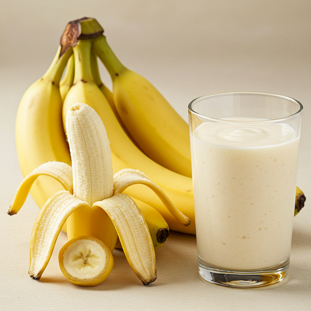 칼륨이 풍부한 신선한 바나나