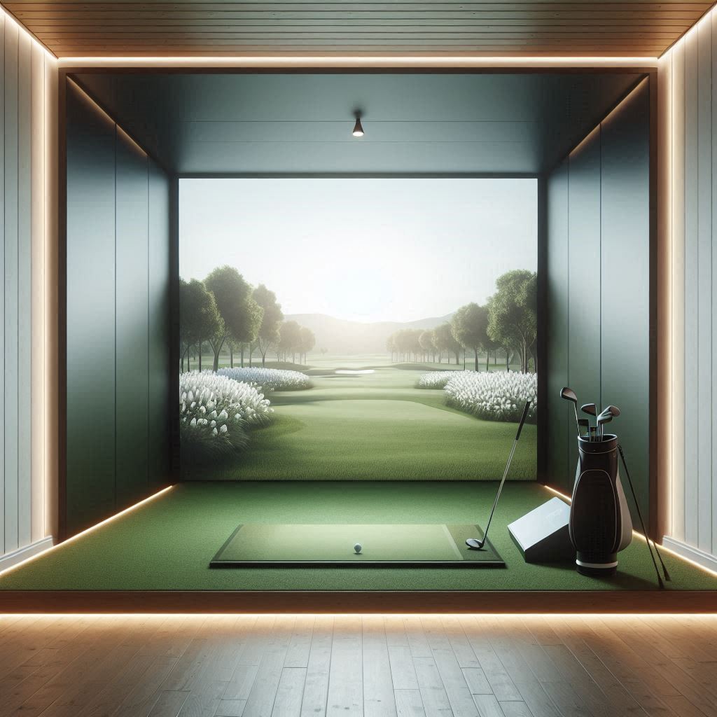 스크린골프장 배경