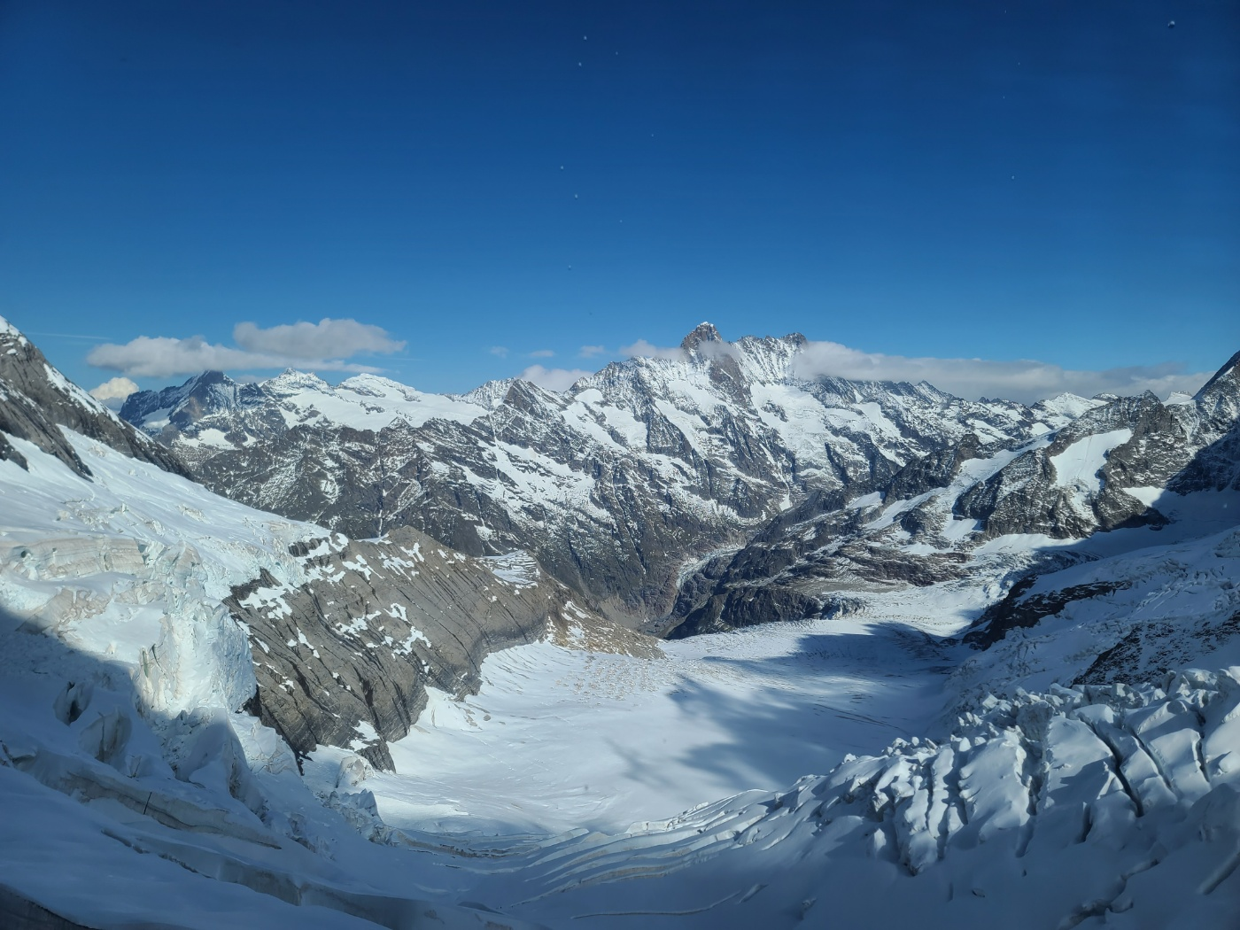 융프라우 전망대에서 쳐다본 아이거 북벽(North Face)