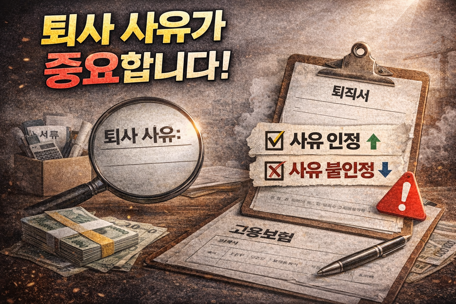 퇴사 사유가 중요합니다