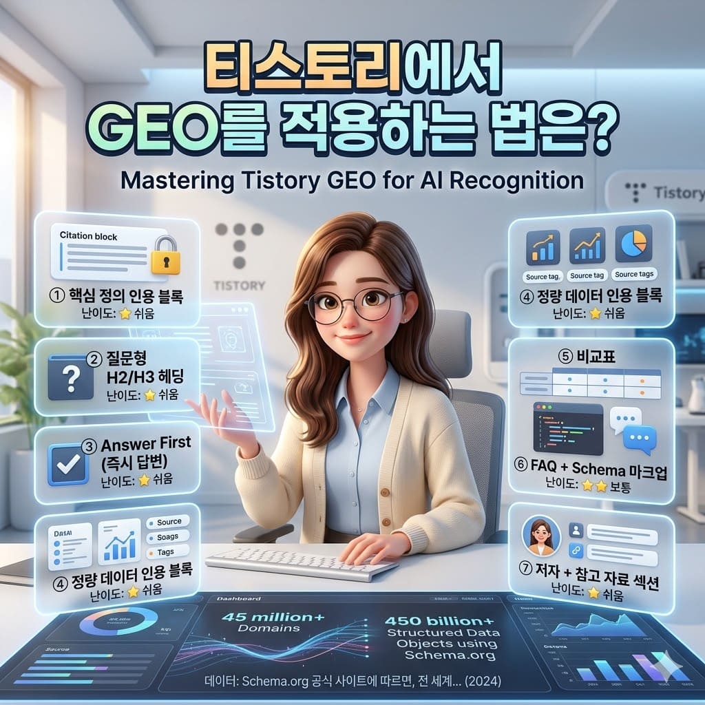 티스토리에서 GEO를 적용하는 법은?