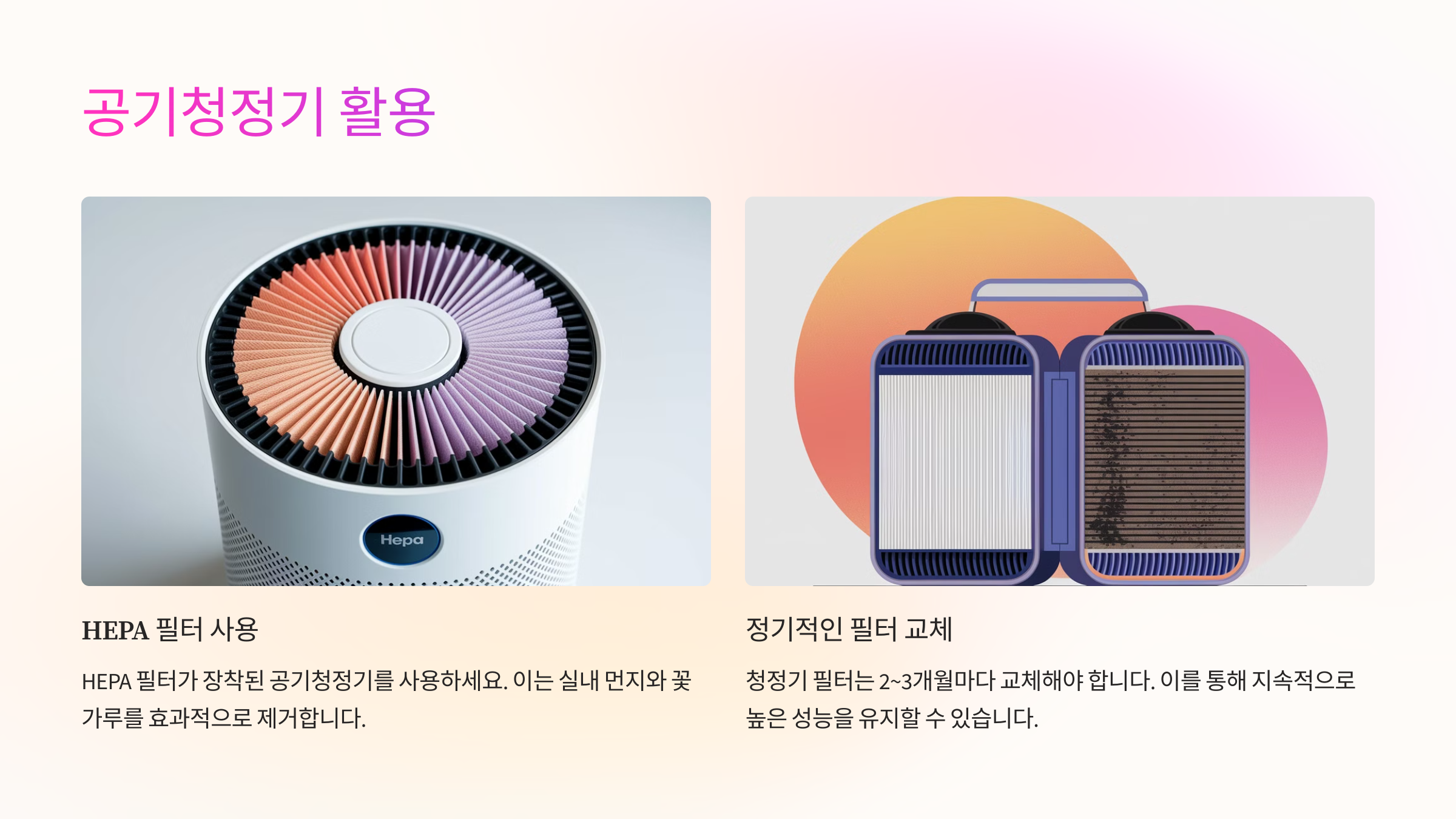 2025년 봄철 알레르기 예방을 위한 실내 공기 관리 7가지 방법