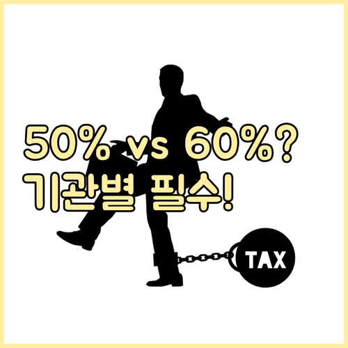 자격증 주관 기관에 따른 50%와 6..