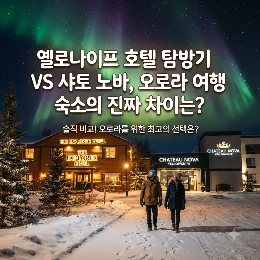 옐로나이프 호텔 익스플로러 vs 샤토..
