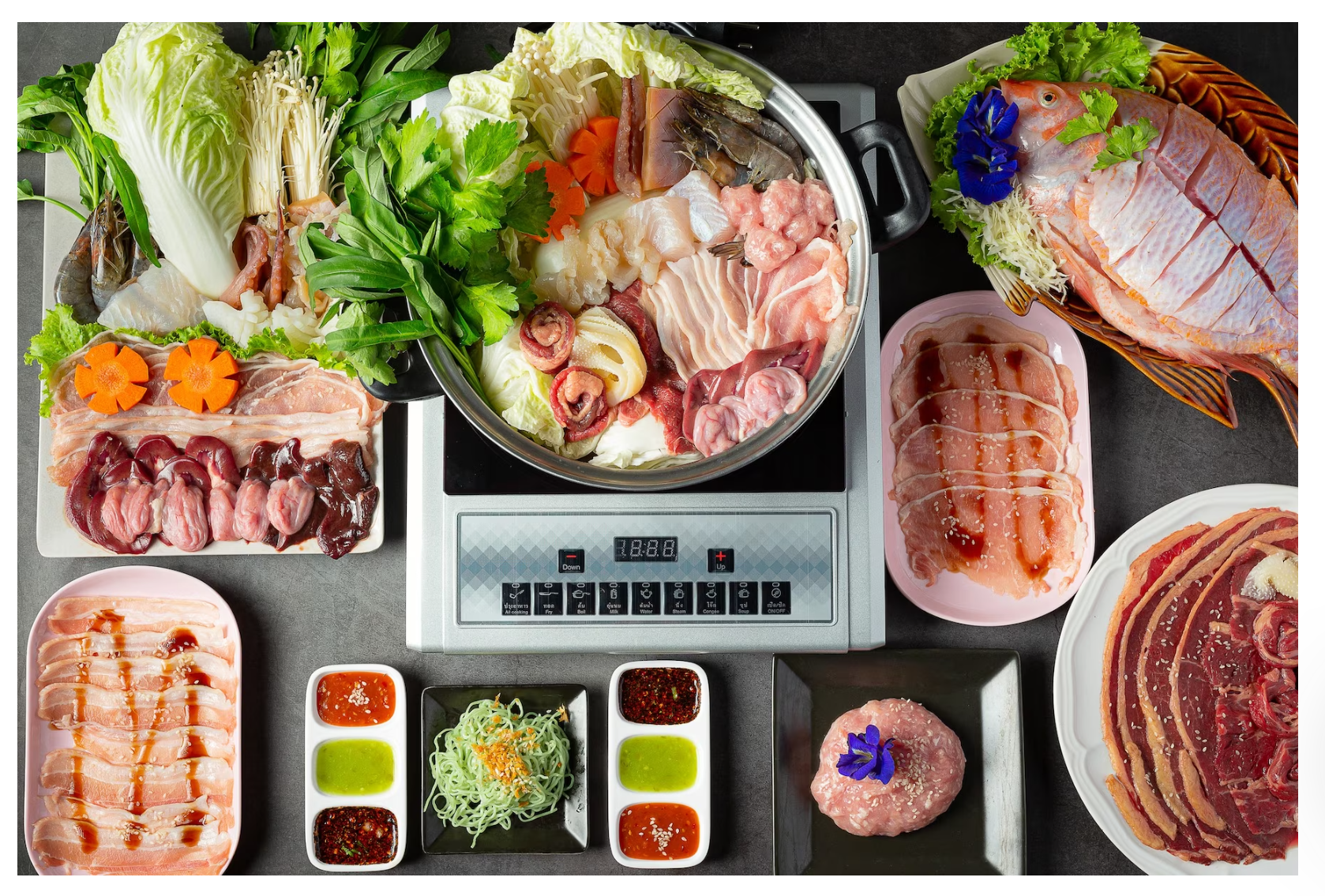 야채를 무게를 다는 이미지